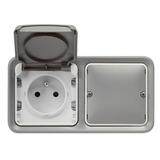 Netatmo - Plexo - gniazdo connected 16A - szare, Legrand