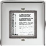 Obudowa natynkowa z daszkiem do paneli Sfera - 1 moduł - Aluminium, Bticino