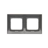Simon 54 Premium Ramka 2-krotna PREMIUM do puszek karton-gips IP20 / IP44 antracyt DRK2/48 KONTAKT