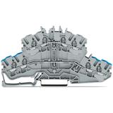 Złączka szynowa 2‑piętrowa 2,5mm2 szara TOPJOB 2002‑2402 /50szt./ WAGO
