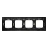 Simon 54 NATURE WMDZ-0140xS-098 Ramka 4-krotna Nature-Beton, CZARNY CHARAKTER, IP20/IP44. (IP44-nale DRN4/98 KONTAKT