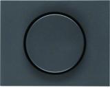 BERKER K.1 Płytka czołowa z pokrętłem Regulator do ściemniacza obrotowego antracyt mat lakierowana 1