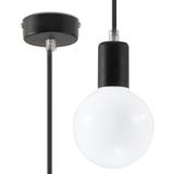 Sollux Lampa wisząca EDISON czarna SL.0152