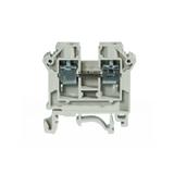 ZSG1-6.0Ns ,  Złączka szynowa gwintowa, seria NOWA, 6,0 mm2, TS 35, 1 tor, szary