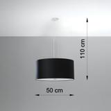 Sollux Żyrandol OTTO 50 czarny SL.0744