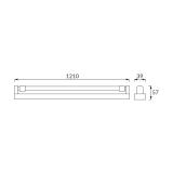 Belka do tub LED TUBI LED 18W 4000K