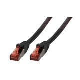 Patchcord RJ45 S/FTP kat. 6 LSZH czarny 3m