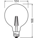 Lampa LED Vintage 1906 dim CL GLOBE125 Filament szkło przezroczyste GOLD 55 dim 7W 825 E27