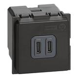 Living Now - Ładowarka 2Xusb C - 2 Moduły Bticino  K4286C2 LEGRAND