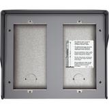 Obudowa natynkowa z daszkiem do paneli Sfera - 4 moduły - Stalowoszara, Bticino