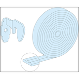 Rozdzielnice PrismaSet, zestaw uszczelek do drzwi obudowy 6-21 modułów IP43