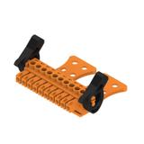 BCZ 3.81/10/180LRZE SN OR BX Wtyk PCB (złącze wiązki), 3.81 mm, Liczba biegunów: 10, Przyłącze z jarzmem /50szt./ 1236840000 WEIDMÜLLER