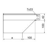 KRLBJ100H42 Kolanko redukcyjne lewe 1,0 mm
