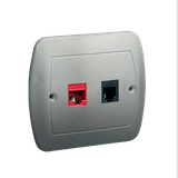 Simon Akord Gniazdo komputerowe RJ45 kategoria 5e+gniazdo telefoniczne RJ11. Montaż do puszki na wkr