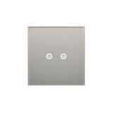 Simon 54 Touch Panel dotykowy S54 Touch 1 moduł 2 pola dotykowe poziome srebrna mgła DSTR12/71 KONTAKT
