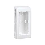 Simon Connect Obudowa natynkowa 1-modułowa 2x K45 czysta biel