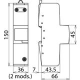 Ogranicznik przepięć N-PE gap Maxi, 1-biegun., 440 V 961160 DEHN