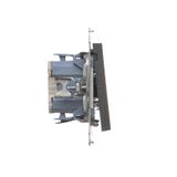 Simon 55 Przycisk zwierny /światło/ z podświetleniem LED szybkozłączka Grafitowy mat