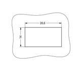 gniazdo z mocowaniem zatrzaskowym Snap In 4-tor, czarne