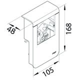 tehalit.SL Pusty nośnik urządzeń 20x115 fi 60 biały