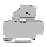 Złączka bezpiecznikowa 2.5mm2 szara 6,3A 5x20mm uchylna podstawa bezpiecznika /50szt./ WAGO