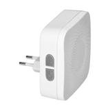 SETI AC, dzwonek bezprzewodowy, sieciowy, przycisk bezbateryjny, learning system, 32 dźwięki, 150m,