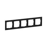 Suno Ramka Pięciokrotna 5-Krotna Czarny 721525 LEGRAND
