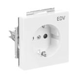 CARAT/FUTURE Gniazdo SCHUKO Z nadrukiem „EDV” Z szybkozłączami Z uziemieniem, 2P+E Z przesłonami bi 2CKA002013A5268 ABB