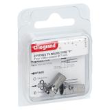 2 WTYKI ''F'' ŻEŃSKIE SKRĘCANE, Legrand