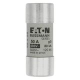 CYLINDRICAL FUSE 22 x 58 50A GG 690V AC Wkładka cylindryczna 22 x 58mm 50A GG 690V AC C22G50 EATON