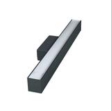 KINKIET QUALIS 56CM 15W 4000K 1800lm CZARNY KLOSZ PC MIKRO