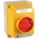 Łącznik Krzywkowy 15A, Rozłącznik 0-1 (1 - biegunowy),  w obudowie OB2,