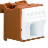 QuickConnect Blok samozacisków fazowy brązowy 1x16+5x4mm2 szer. 30mm KN06P HAGER