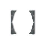 ICON Ramka pośrednia do gniazd podwójnych grafitowy mat KARLIK