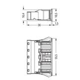 WINSTA gniazdo 5-torowe SnapIn białe