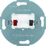 BERKER one.platform Mechanizm gniazda głośnikowego stereofonicznego pojedyncza biały 457209 HAGER