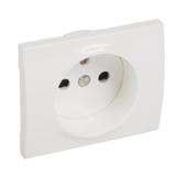 SISTENA LIFE PLAKIETKA ARCTIC GNIAZDA POJEDYNCZEGO 2P+Z Z PRZESŁONAMI STYKÓW, Legrand