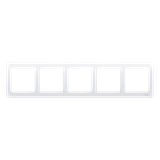 Simon 54 Premium Ramka 5-krotna PREMIUM IP20 / IP44 biały DR5/11 KONTAKT