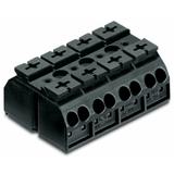Blok zasilający 4‑torowy 0,5‑4mm2 32A czarny 862‑504 /200szt./ WAGO