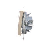 Simon 54 Przycisk potrójny 10A szybkozłączka złoty mat