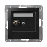 IMPRESJA Gniazdo ekwipotencjalne pojedyncze kolor czarny metalik GPE-1Y/m/33 OSPEL