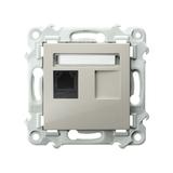 SZAFIR Gniazdo telefoniczne pojedyncze - kolor kaszmirowy beż