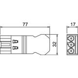 ST-S4 GST18i3 SW Część wtyczki, 3-polowa