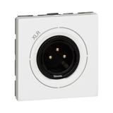 Mosaic Gniazdo Audio Xlr-3 - 2 Moduły Białe Męskie Neutrik 078756 LEGRAND