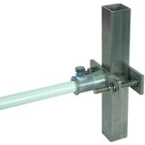 Obejma do profilu kwadratowego, z gniazdem mocowania do DEHNiso II, ZG/NIRO