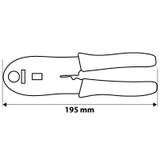 Szczypce do końcówek telefonicznych 4P, 6P, 8P