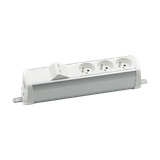 "Simon 480 TS48-230E300K0-30 Listwa poszerzona 3 gn. typ E i płytka 2xRJ45 keystone