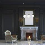 MILAGRO Lampa wisząca SPARTA BLACK / GOLD 3xE14