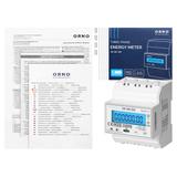 3-fazowy licznik energii elektrycznej, 100A, port RS-485, MID, 4 moduły, wielotaryfowy DIN TH-35mm,