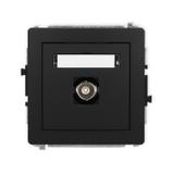 DECO Mechanizm gniazda pojedynczego BNC czarny mat